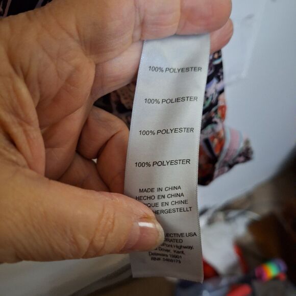 Avenue Plus Sized Women's Kaftan Top Yukata Colorful Loose Fit Poncho 30/32 NWT - Picture 6 of 9